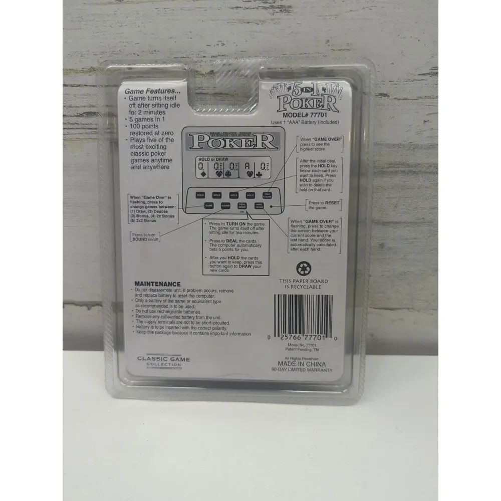 2011 Handheld 5 N 1 Poker LCD Digital 